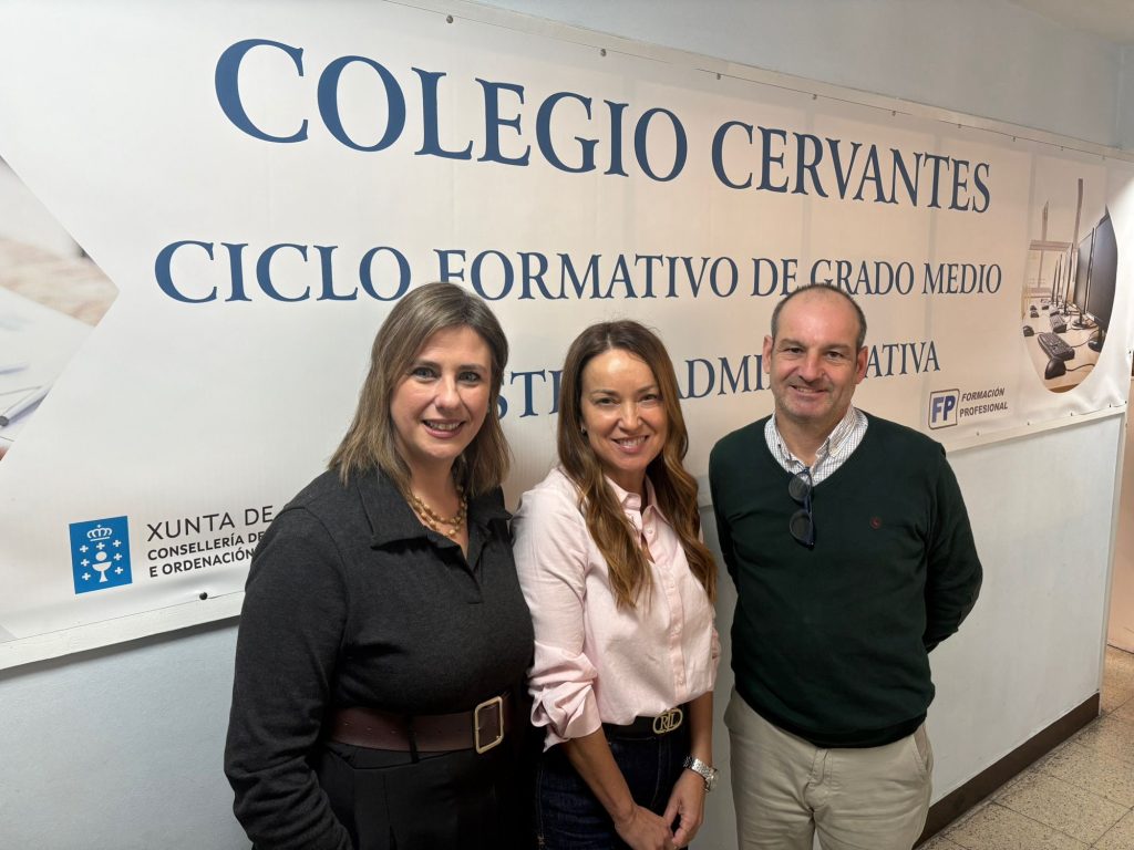 El Colegio de Mediadores de Seguros de A Coruña acerca la profesión aseguradora al alumnado del Colegio Cervantes de A Coruña