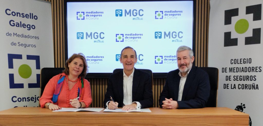 MGC Mutua y el Colegio de Mediadores de Seguros de A Coruña refuerzan su colaboración para impulsar la mediación en Galicia La mutua, reconocida por su modelo de atención y cercanía, renueva acuerdos y afianza su apuesta por los mediadores